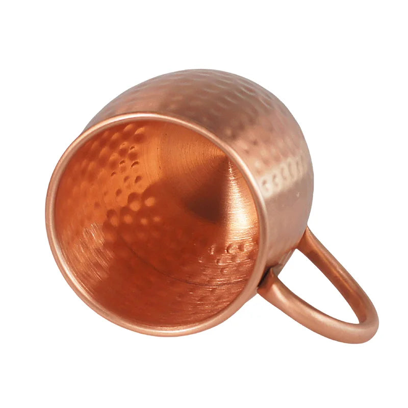 100% Copper Moscow Mule Mug Durable Coppery Beer Mugs 12OZ Coffee Mug Milk Cup Pure Copper Bar Cup Drinkware