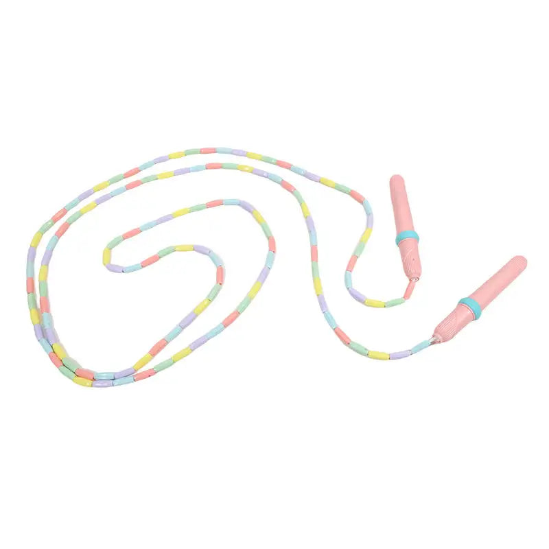 Rope Skipping Colorful Soft Beads Beaded Skipping Jump Rope For Kindergarten Pupil Choldren Beginners