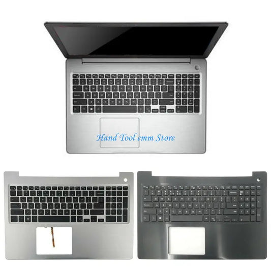 H37F US Laptop Upper Case Palmrest Backlit Keyboard for Dell 15 5570 5575