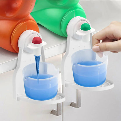 Laundry Detergent Cup Holder Prevents Dripping On a Foldable Stand Laundry Detergent Holder