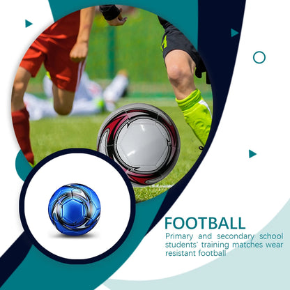 PU Leather Football Ball Children Competition Soccer Balls Waterproof Pressure Proof Size 5 Outdoor Sports Supplies