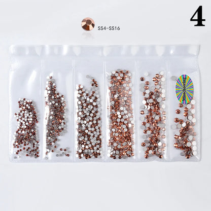 1Bag 6 Grid Dental Rhinestones Tooth Rhinestones Teeth Jewelry Dental Crystal Teeth Whitening Teeth Decoration