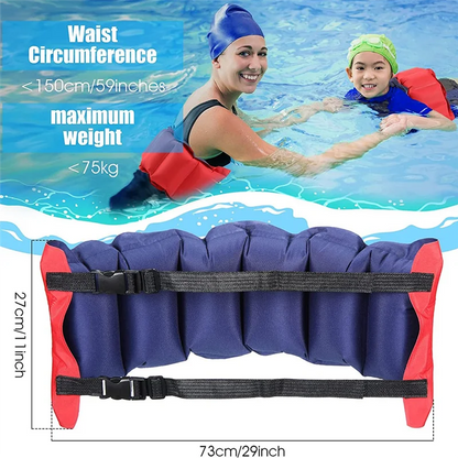 Swim Belt Pool Flotation Belt Waist Floatation Belt for Adults Adjustable Floating Belt Swim Training Aid Waist Belt,1PC
