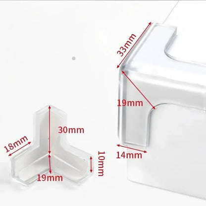 10PCS Clear Anti-collision Coffee Table Furniture Corner Protectors Soft Corner Sheathing Living Room Decor