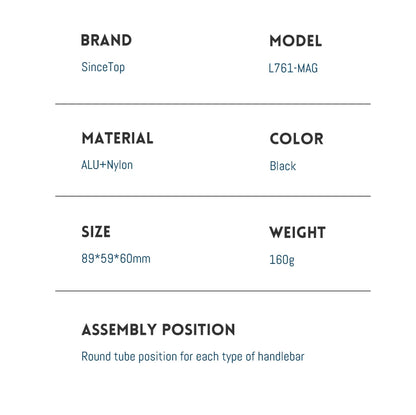 Magnetic Bike & Motorcycle Phone Mount - Universal Smartphone Holder with GPS Support, Secure Magnetic Attachment for Cycling