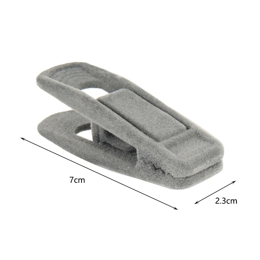 20Pcs  Artifical Velvet Flocked Non Slip Hanger Coat Clips Useful Clothes Clip Drying Racks Durable Eco-friendly Windproof