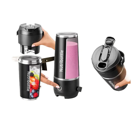 Portable Home Blender, Electric Cordless Juicer, Thermos Cup, Multifunctional Charging Wall Breaker.
