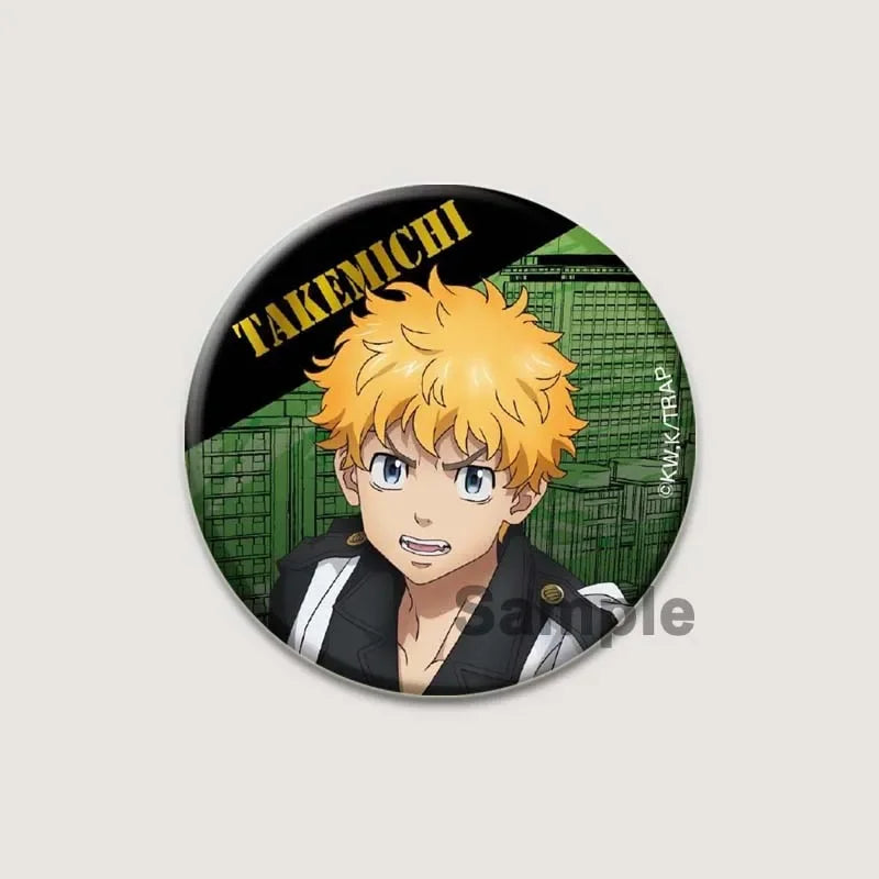 Fashion Accessories Anime Tokyo Revengers Brooches Backpack Clothes Accessories Decor Lapel Pin Badge for Fan's Collection Gift
