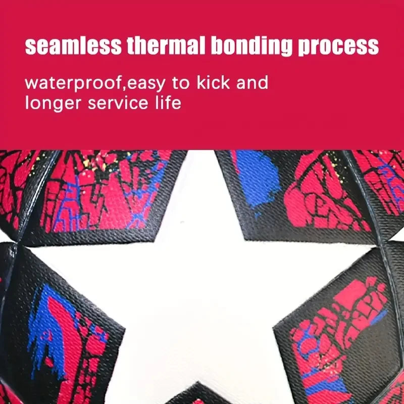 1Pc Soccer Ball Size 5Wear Rsistant Durable Soft PU Outdoor Football Training Seamless Soccer Ball Group Training Game Supplies