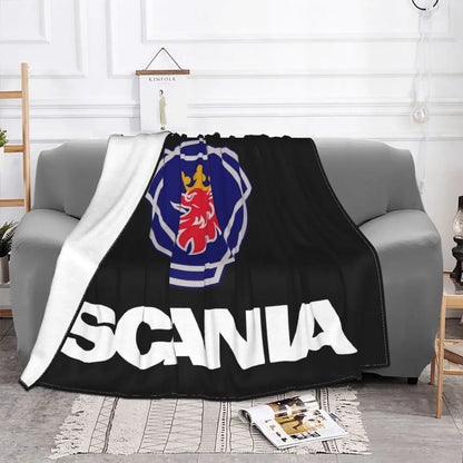 Sweden Saabs Scanias Blankets Fleece Winter Portable Lightweight Thin Throw Blanket for Bedding Travel Bedspread