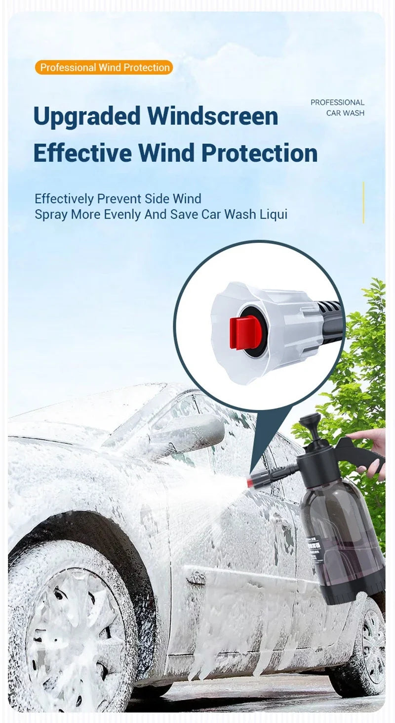 Car wash watering can Pet bath foam watering can for household car 2L spray watering can watering sprayer hand press sprayer