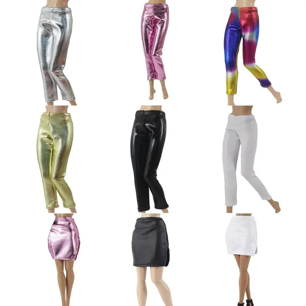 High Quality Fashion Floral Jeans Pants Casual Wears Doll Clothes Skirts Doll Trousers