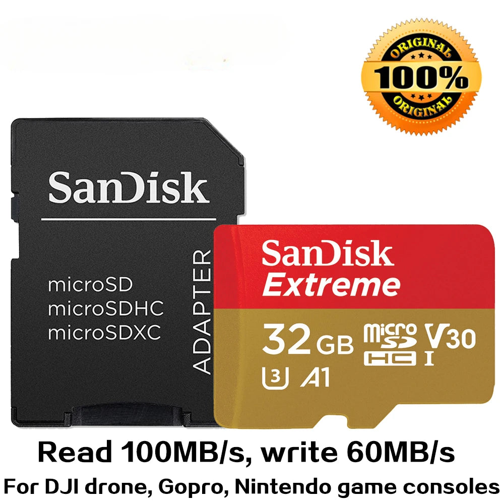 micro SD Memory In Card 4K Stick Reader In Memory A1 32 GB A2 128GB 256GB 512 GB 1TB Extreme Pro Micro 64 GB Class 10 U 3 Card