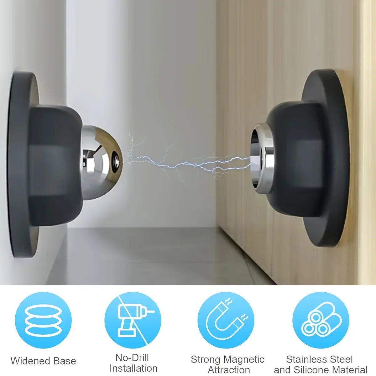 Magnetic Door Catch Kitchen Door Retainer RV Door Stop Retaining Catch Latch for RV Caravan Camper Motorhome Boat Door Holder