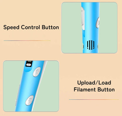 2023 Handwork 3D Pen 3d Printing Pen DIY Drawing Pens PLA Filament Birthday Christmas Gift For Kids Children with Power Adapter