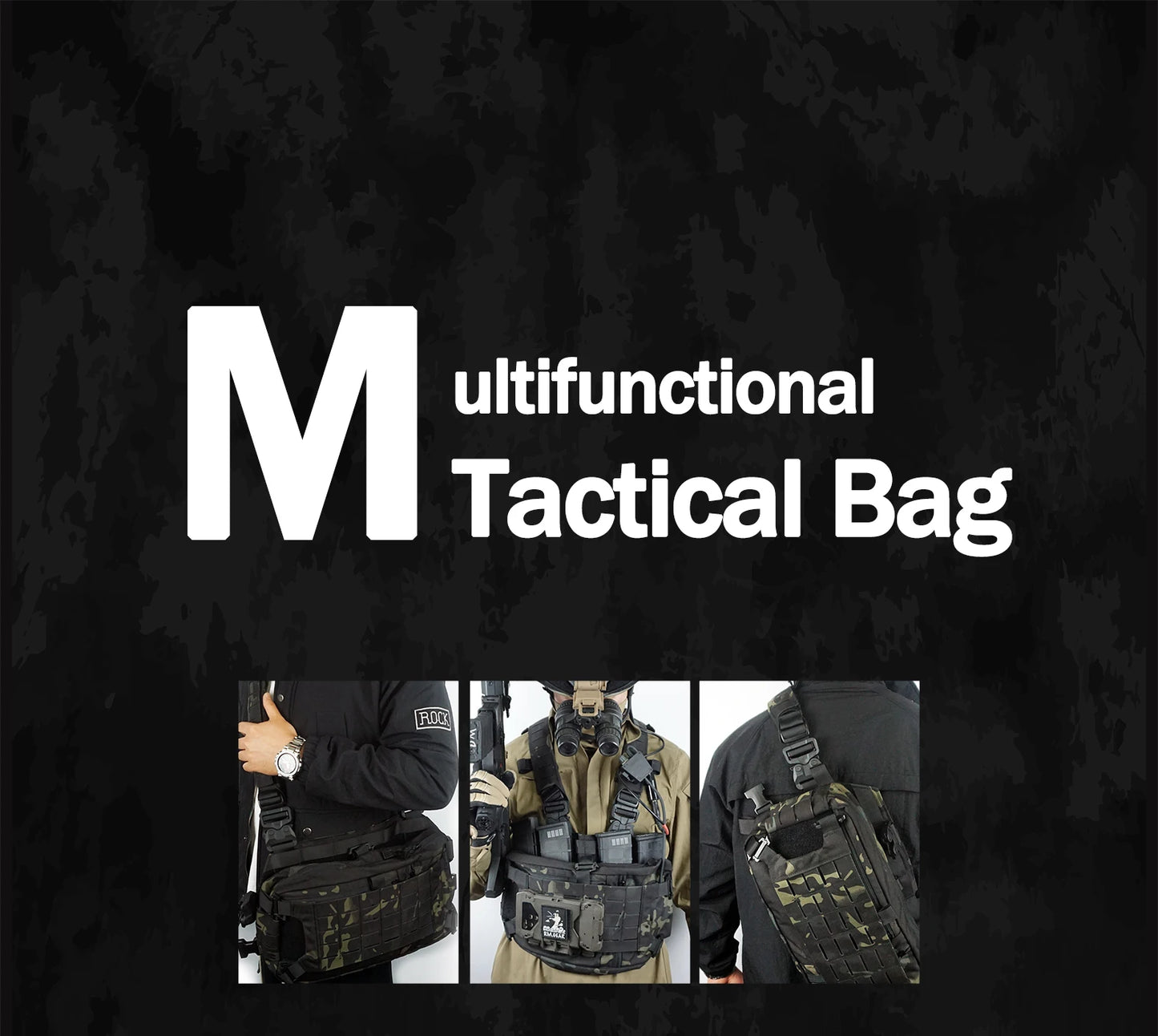 Tactical Backpack Hunting Gear 421X Chest Bag Sports Bags For Men Molle Hunting Camping Shoulder Sling Accessory Strap Outdoor