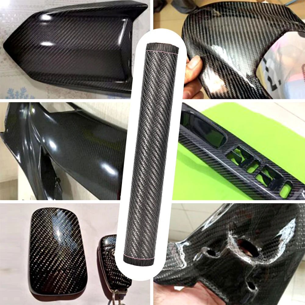 3K 200gsm Carbon Fiber Cloth 50cm/30cm wide Plain Carbon Fabric For Commercial Car Part Sport Equipment