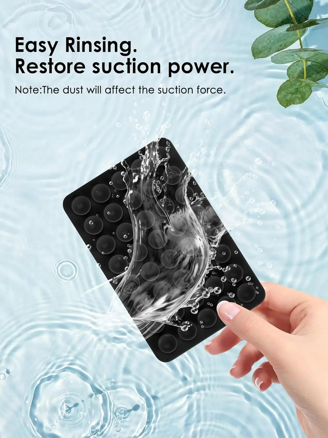 Heart Shape Double Sided Phone Suction Holder, Multi-Purpose Silicone Suction Cup Phone Mount Phone Case Sticky Phone Grip