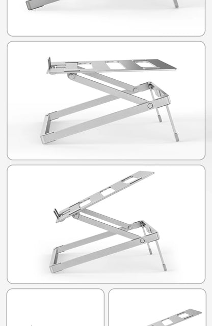 Laptop Stand for Desk, Height Adjustable Laptop Riser Aluminum Portable Laptop Holder, Holds All Notebook up to 17.3 Inches