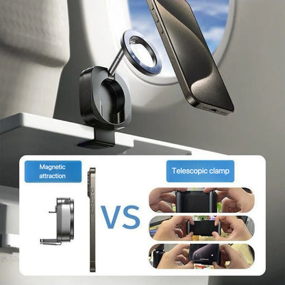 Magnetic Phone Mount Car Phone Holder Mount For Backseat Foldable Smartphones Stand For Calling Navigation GPS Video Recording