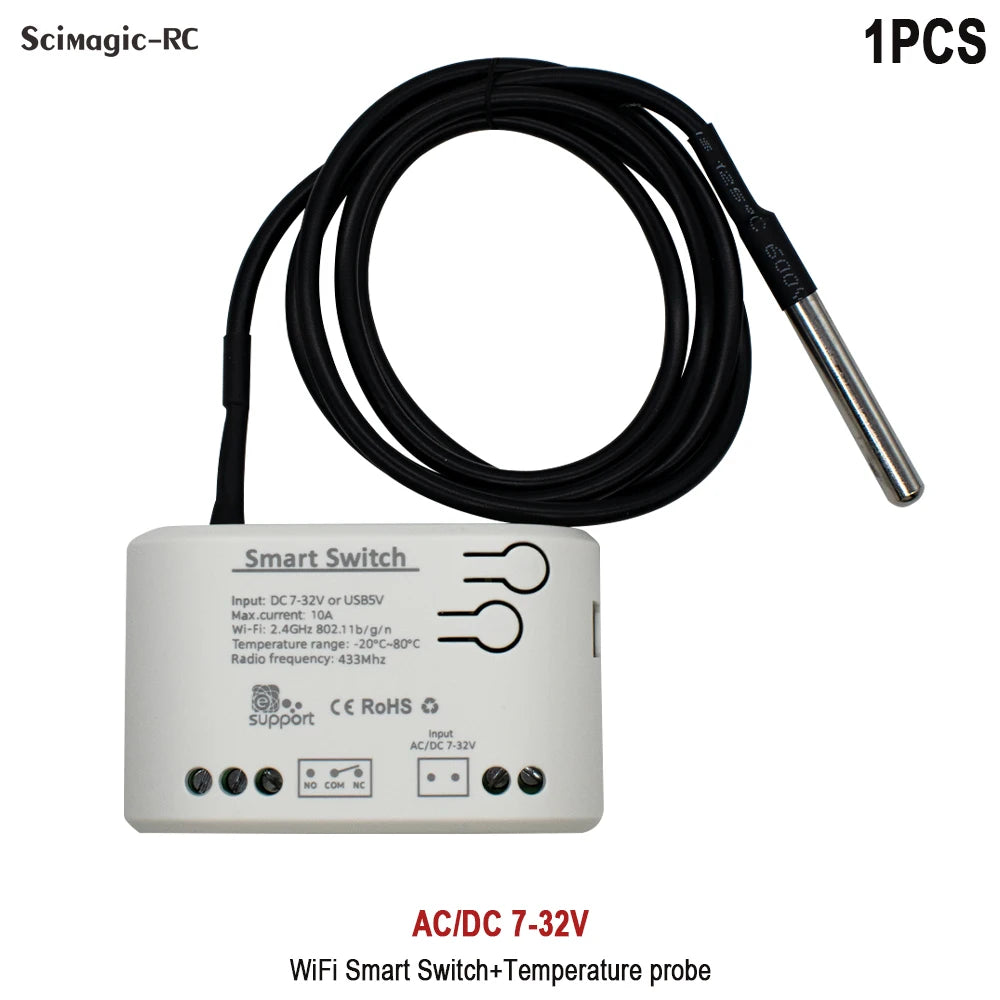 WiFi Smart Temperature Switch Ewelink Controller 2000W Intelligent Thermostat With Energy Consumption Monitor Work With Alexa