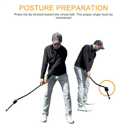 Golf Swing Trainer Portable Professional Golf Swing Aid Sports Supplies Training Equipment For Indoor Outdoor Course Home