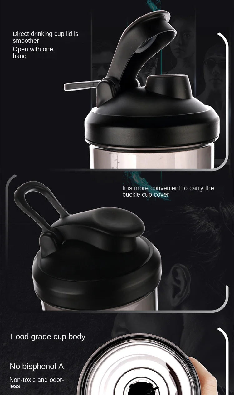 Electric Protein Shaker Bottle, USB Rechargeable Blender Bottles, BPA Free, Tritan Portable Blender Cup, 650ml