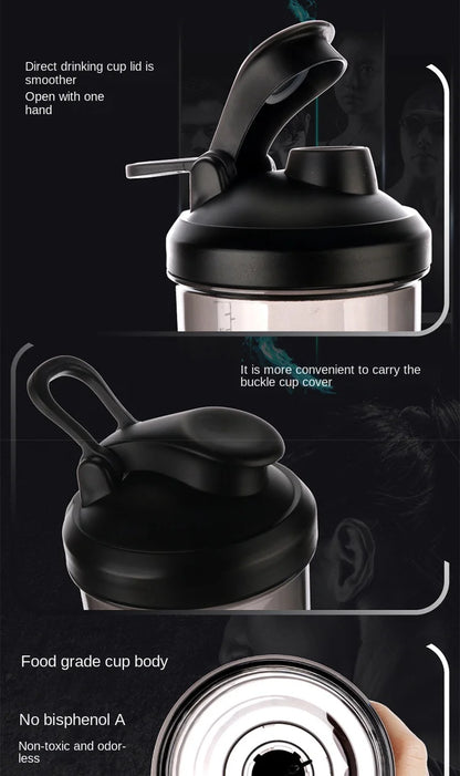 Electric Protein Shaker Bottle, USB Rechargeable Blender Bottles, BPA Free, Tritan Portable Blender Cup, 650ml