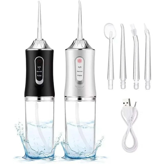 Oral Irrigator Portable Teeth Irrigator USB Rechargeable Waterproof Teeth Scrubber 3 Modes Clean Teeth Suitable Children Adults