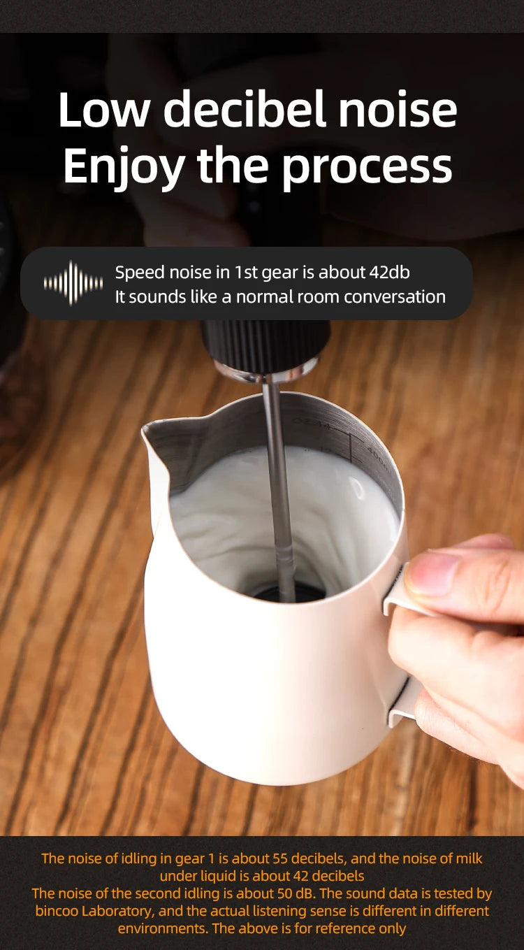 Bincoo New Milk Foamer Coffee Whisk Mixer Electric Blender Egg Beater Mini Frother Handle Stirrer Cappuccino Maker Cooking Tools