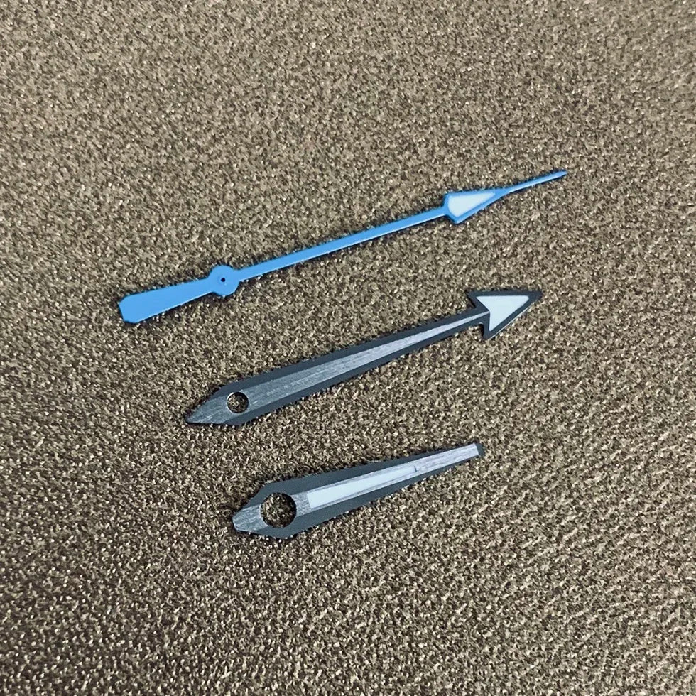 Blue Luminous Watch Hands Coloured Seconds Hand Set Retrofit Watch Accessories Three Hands for NH35/NH36/4R/7S Movement