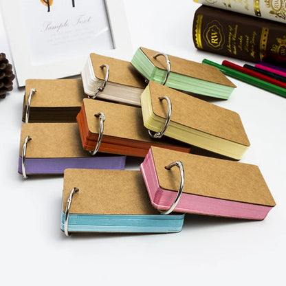 50 Sheets/set Blank Mini Notepad Memo Pad Portable Binder Mini Notebook Stationery Sticky Note for Students Staff