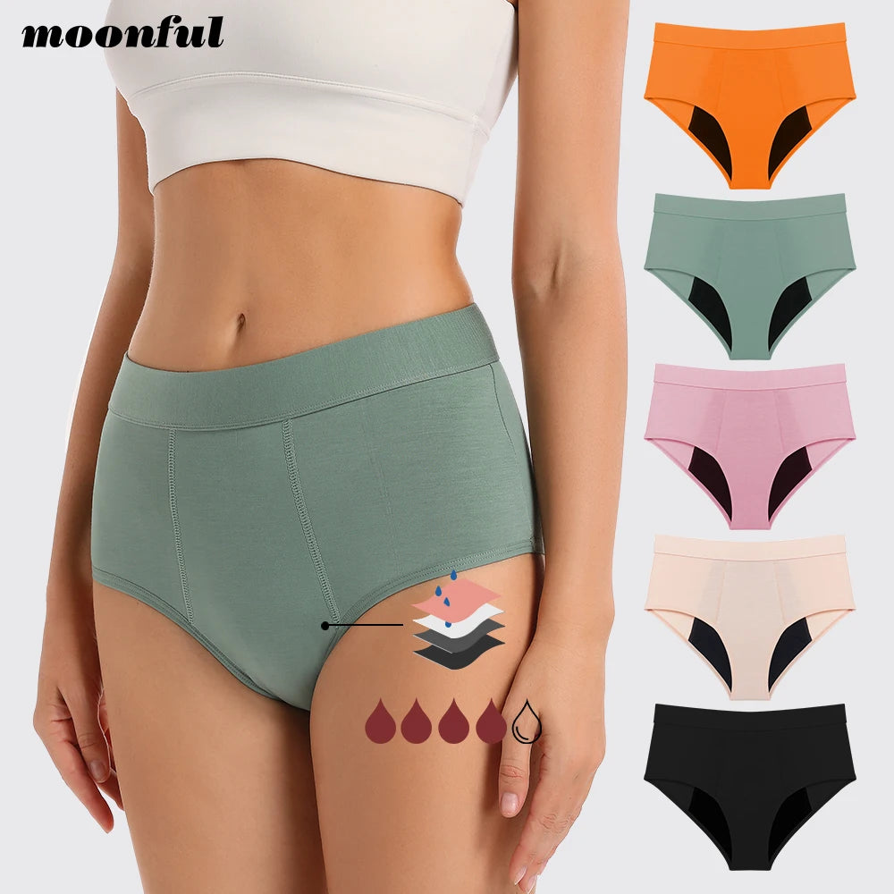 Menstrual Period Underwear High Waist Menstruation Panties Woman Abundant Flow Menstrual Cycle Absorbent Underwear Period Shorts