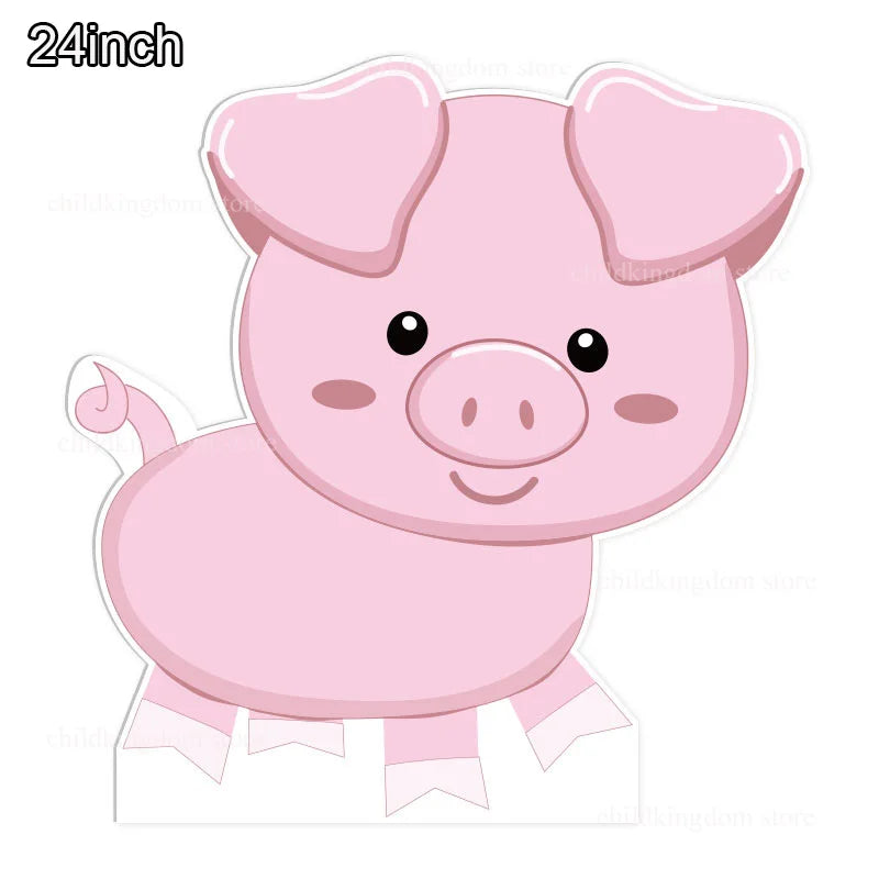 Custom Farm Birthday Party Backdrops Farm Cow Cutouts KT Board DIY Birthday Balloons Farm Birthday Baby Shower Party Bacground