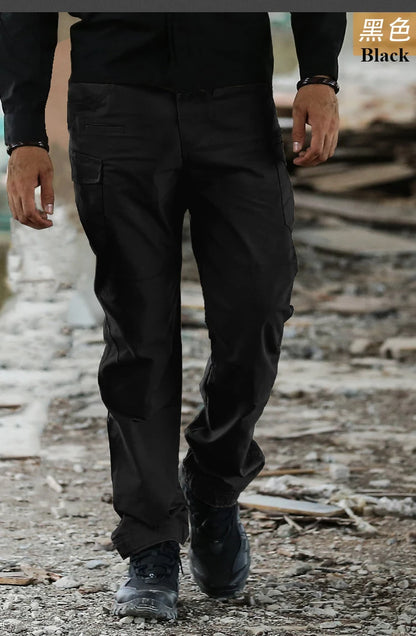2023 High Quality Waterproof Cargo Pants Solid Sweatpants Trousers Outdoor Straight Men Tactical Cargo Pants