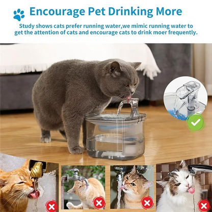 B64B-Automatic Pet Fountain Filter 6 Pack Replacement, 4.1 Inch Diameter Cat Water Fountain