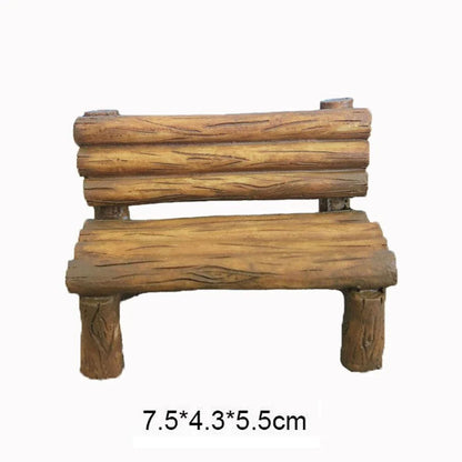 7 styles Miniatures Fairy Garden Decoration Micro Landscapes DIY Resin Craft Grassland Bridge Pool Accessories