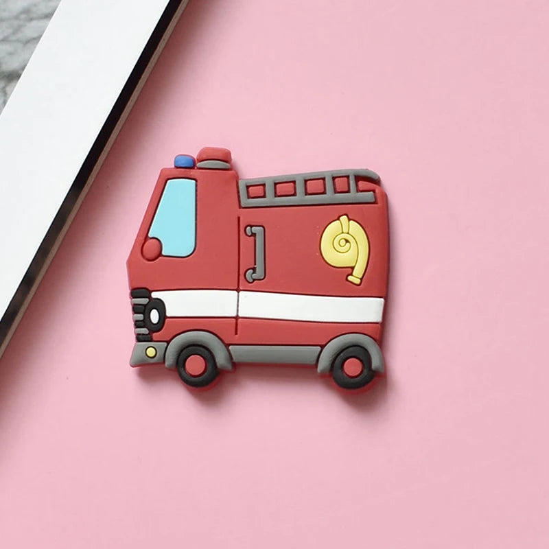 5Pcs Creative Cartoon Car Fridge Magnets For Kids Small Size Magnetic Fridge Magnet Transportation Magnets