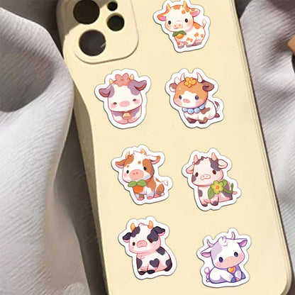 500PCS Creative Cow Roll Stickers Decorative Stickers Laptop Phone Cases Waterproof Stickers