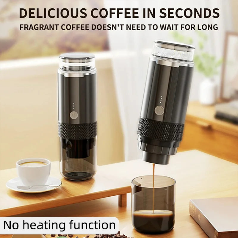Portable Coffee Maker Electric Capsule Grind Coffee Brewer is suitable for ground coffee and KCUP Capsule coffee capsules