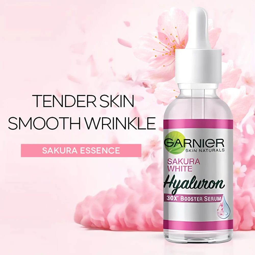 GARN Nier Pink Serum Sakura Glow 30x Hyaluronic Booster Moisturizing Serum Firming Skin Fine Lines Skin Facial Care Serum