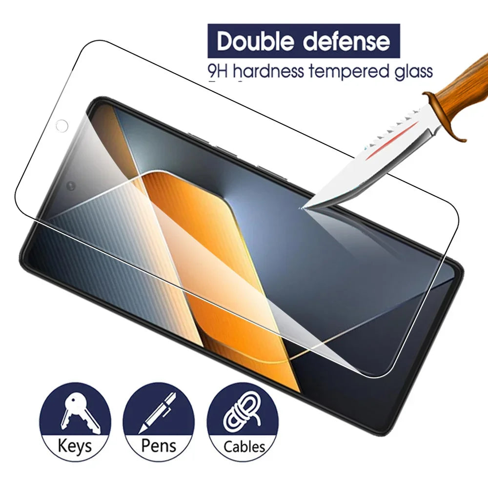 2In1 Tempered Glass Case Screen Protectors For Tecno Pova 6 Pova6 Pro 6Pro 5G Camera Lens Protective Films