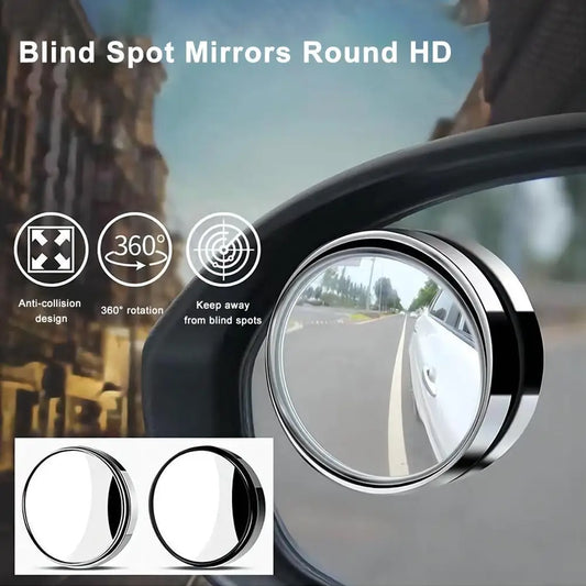 Car Rearview Mirror Small Circular Mirror High-definition Auxiliary Wide-angle Mirror Convex Surface
