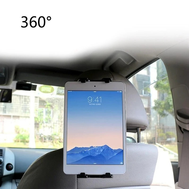 DN59 Bike Tablet Mount, Motorcycle Bicycle Tablet Holder, Cycling Handlebar Tablet Clamp 360 Rotation for 4.7-13" Tablet