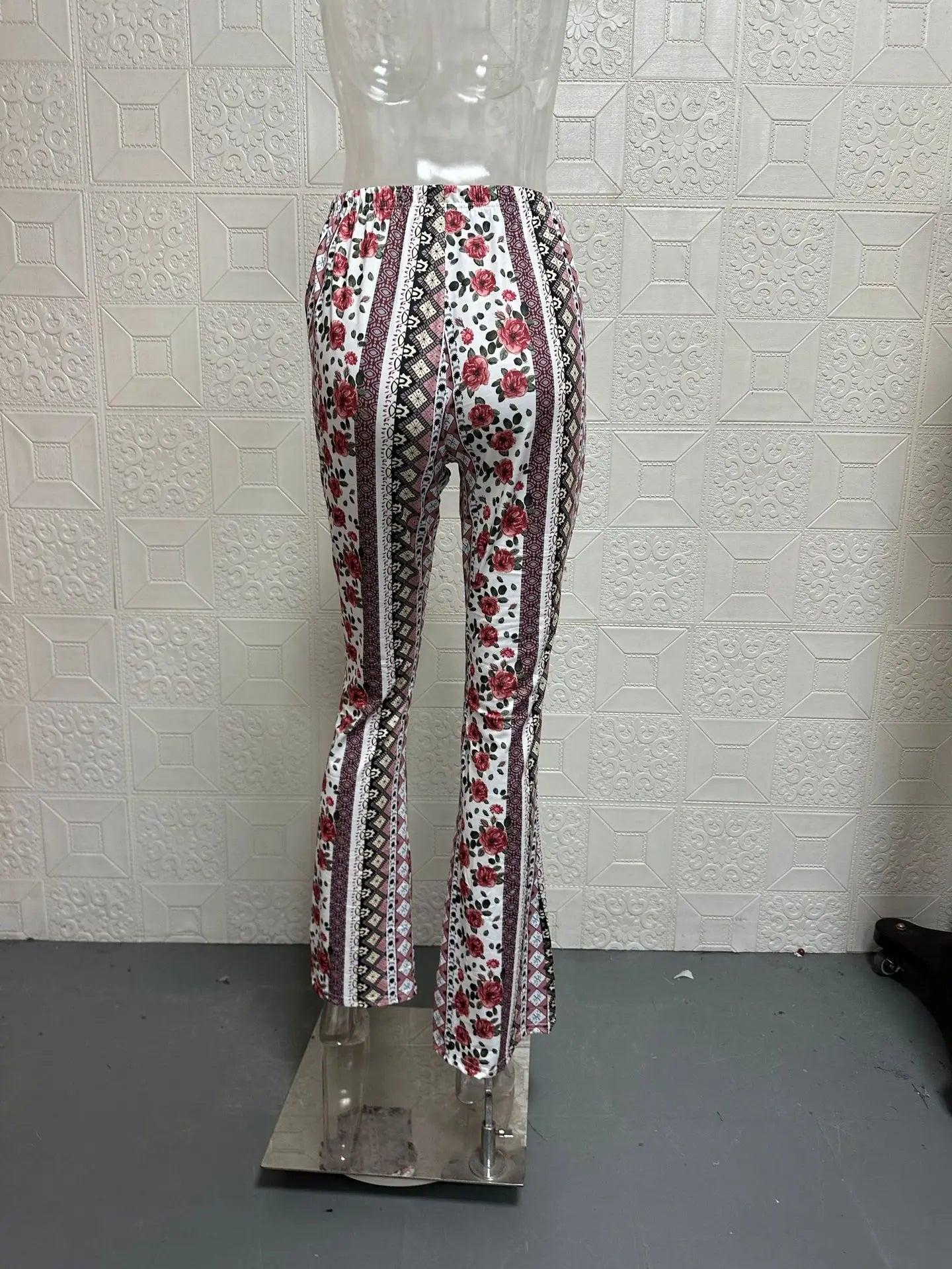 Womens Boho Pants Flare Leggings Hippie Harem Pants Yoga Pants Comfy Bohemian Flowy Hippie Clothes Trousers Bottom Palazzo Pants