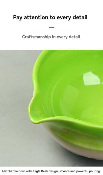 Matcha Set Kit Japanese Ceremony Green/Pink/White With Bamboo Spoon/Scoop, Whisk Holder, Matcha Bowl Matcha Gift Set