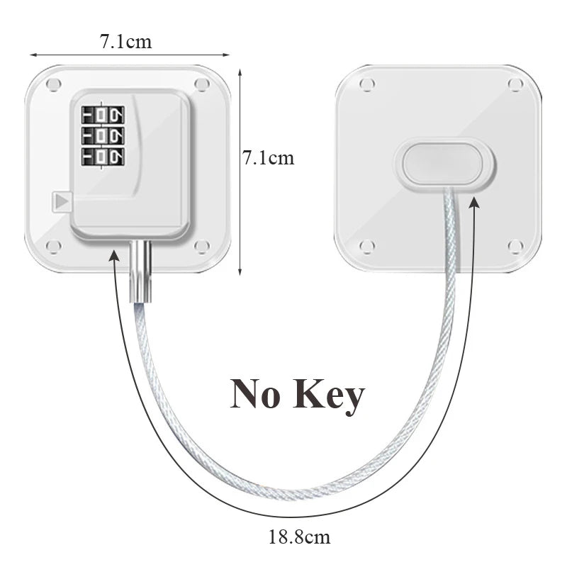 1 Piece Child Protection Locks Baby Cabinet Door Locks Refrigerator Locks High-Rise Anti-Falling Building Safety Code Lock