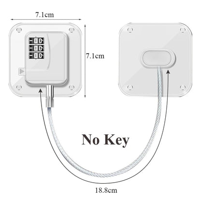 1 Piece Child Protection Locks Baby Cabinet Door Locks Refrigerator Locks High-Rise Anti-Falling Building Safety Code Lock