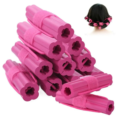 Soft Sponge Foam Hair Rollers Long Hairs Hair Styling Tools No Clip Cozy Curlers Reusable Use Sleep Heatless Curlers Women