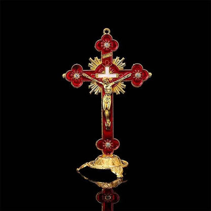 Cross Crucifix Station Christ Catholic Jesus Statue Large Religious Prayer Church Decoration Car Church Decoration